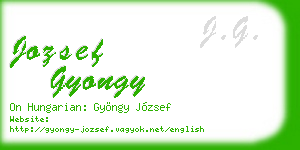 jozsef gyongy business card